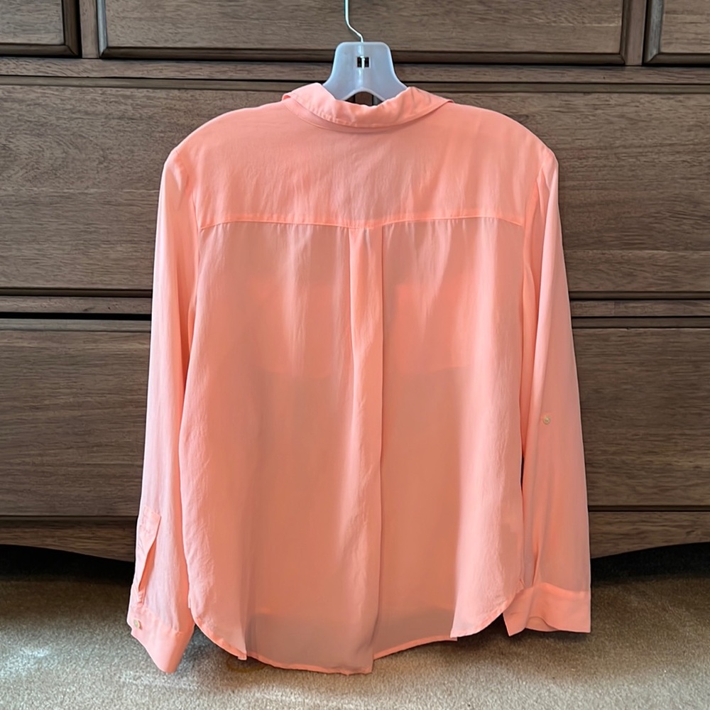 Ann Taylor silk button blouse
